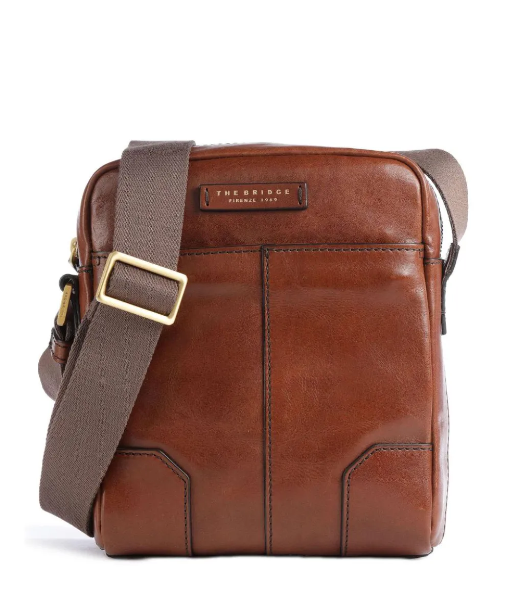 Vespucci Umhängetasche Rindsleder braun