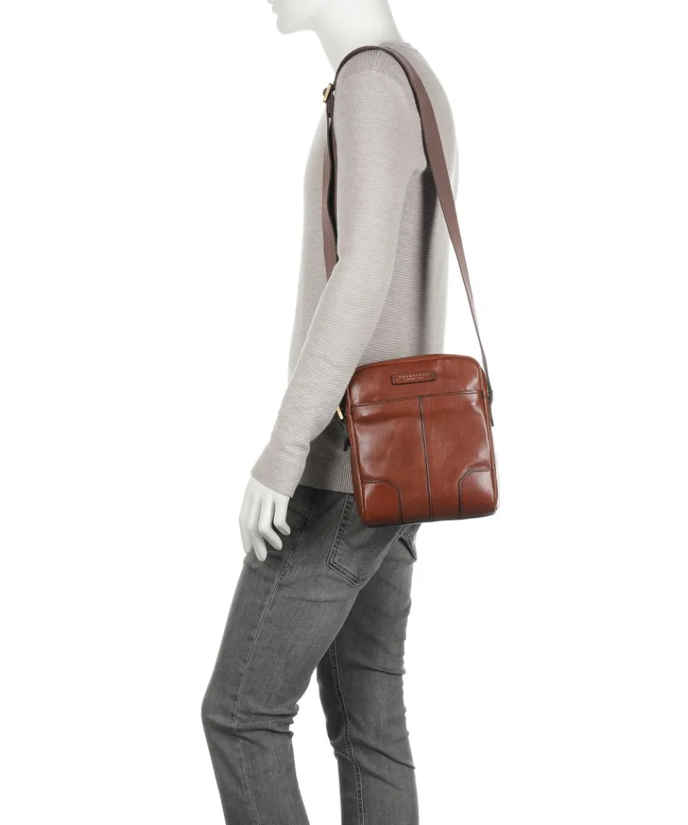 Vespucci Umhängetasche Rindsleder braun