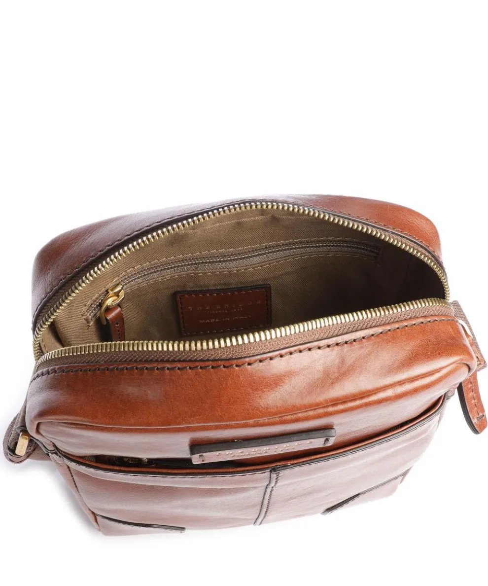 Vespucci Umhängetasche Rindsleder braun