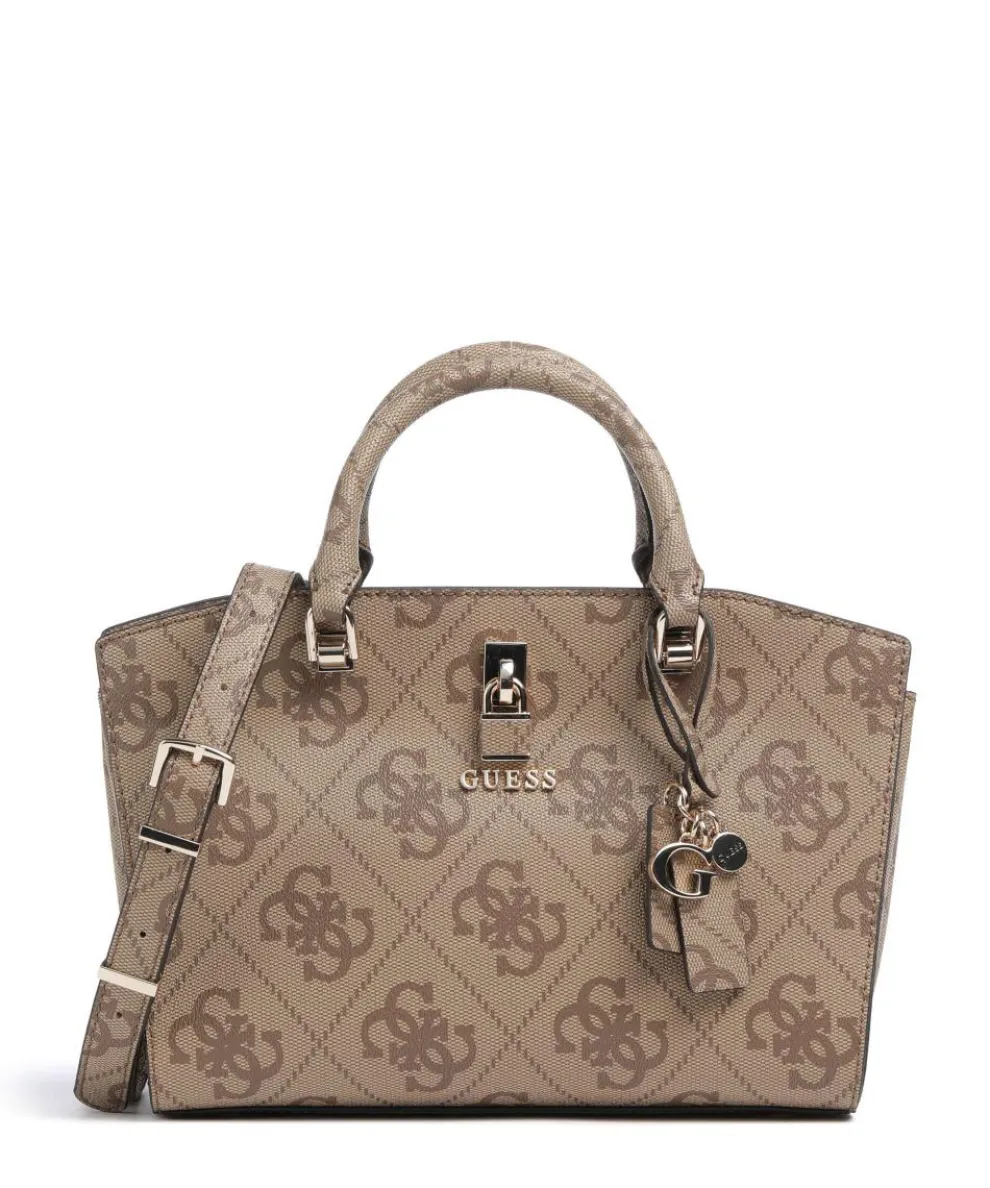 Queensland Big 4G Logo Handtasche Lederimitat hellbraun