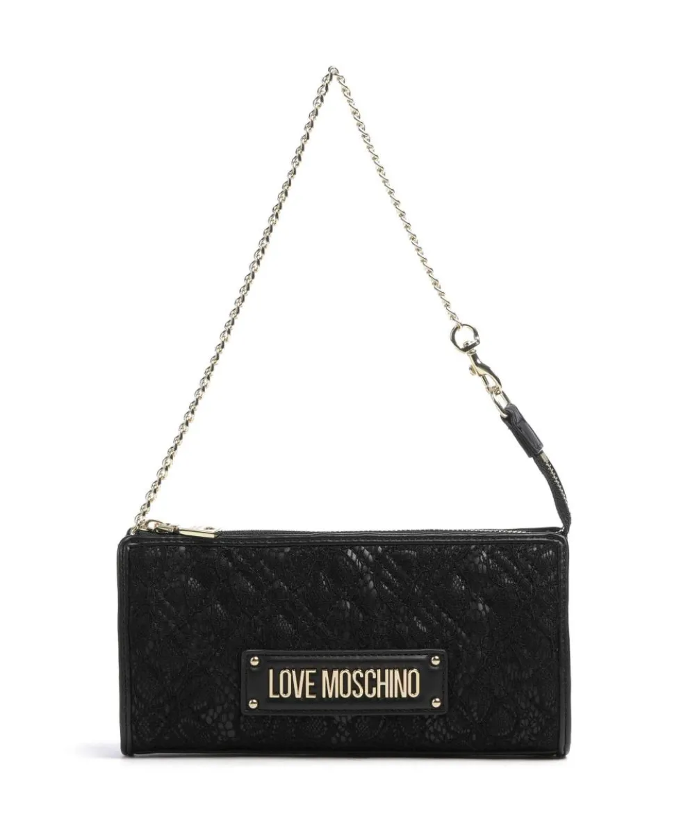 Quilted Lace Schultertasche Lederimitat, Polyester schwarz