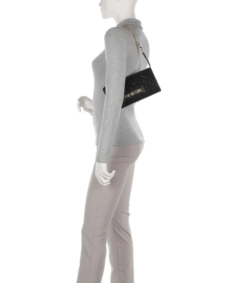 Quilted Lace Schultertasche Lederimitat, Polyester schwarz