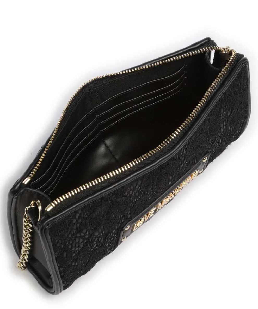 Quilted Lace Schultertasche Lederimitat, Polyester schwarz