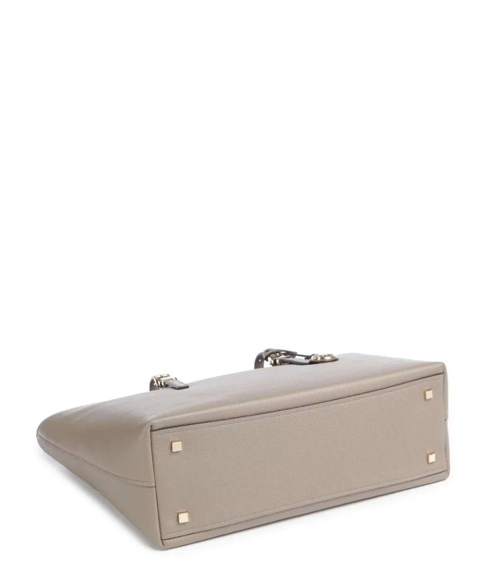 Quinn Large Shopper fein genarbtes Rindsleder taupe