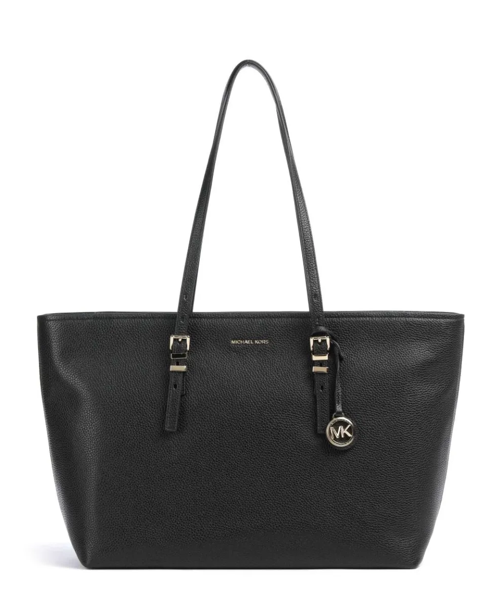 Quinn Large Shopper fein genarbtes Rindsleder schwarz