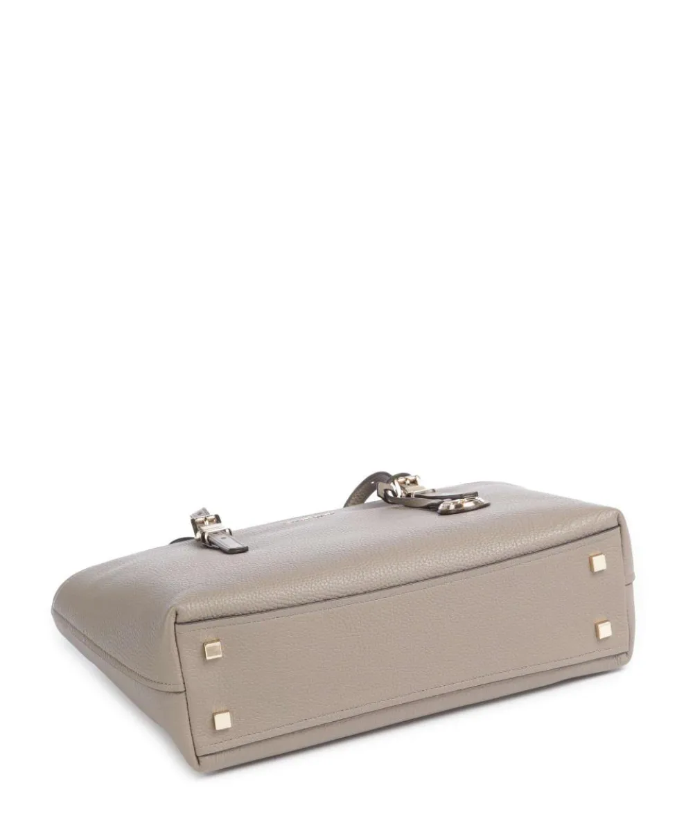 Quinn Medium Shopper fein genarbtes Rindsleder taupe