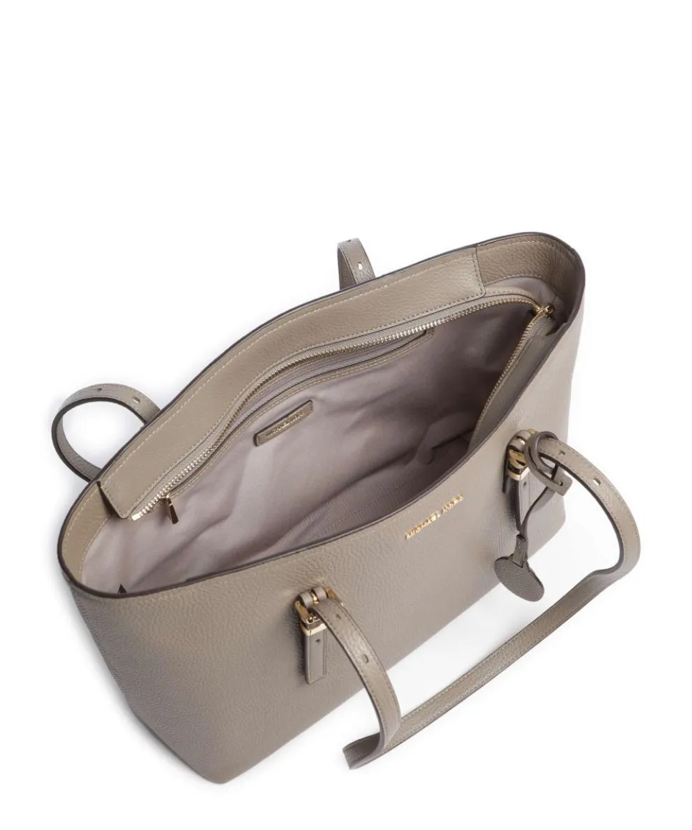 Quinn Medium Shopper fein genarbtes Rindsleder taupe