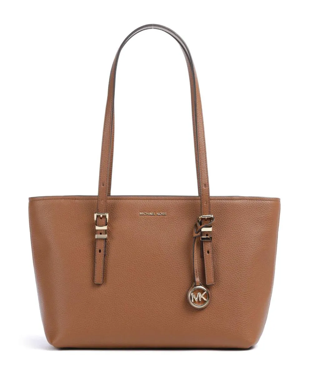 Quinn Medium Shopper fein genarbtes Rindsleder braun