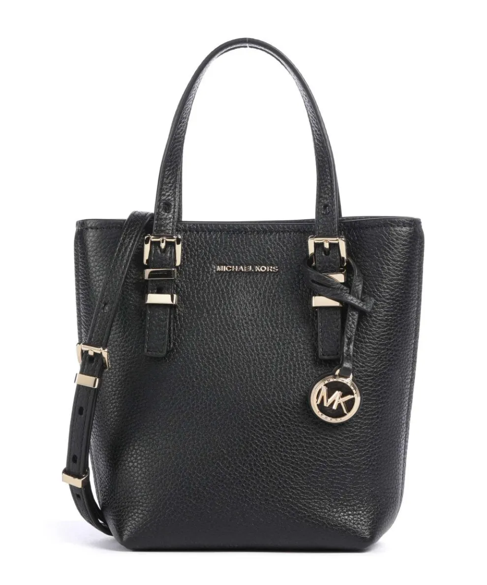 Quinn Umhängetasche genarbtes Rindsleder schwarz