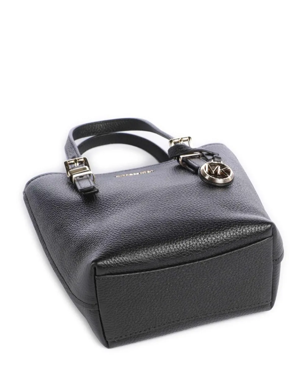 Quinn Umhängetasche genarbtes Rindsleder schwarz