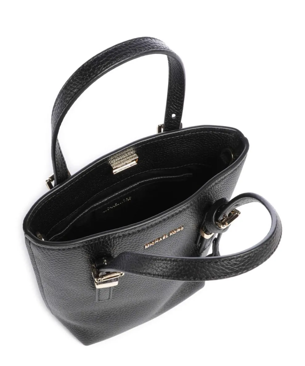 Quinn Umhängetasche genarbtes Rindsleder schwarz