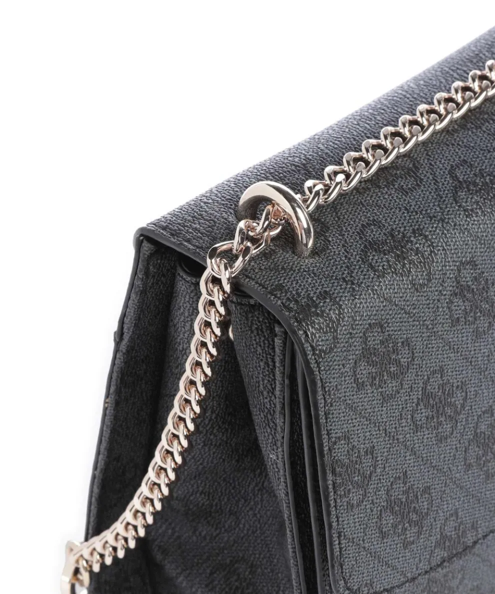 Calista Schultertasche Lederimitat anthrazit