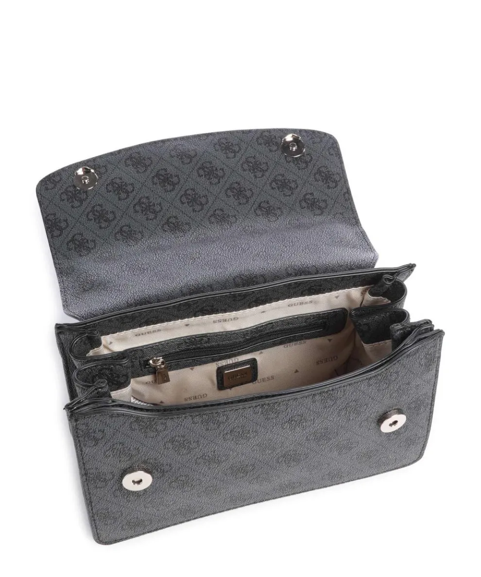 Calista Schultertasche Lederimitat anthrazit