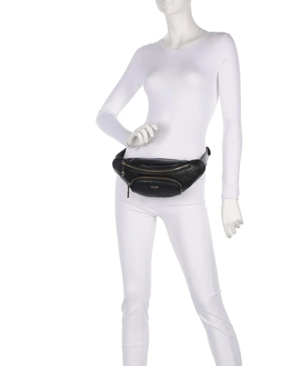 Manhattan M Gürteltasche Lederimitat schwarz