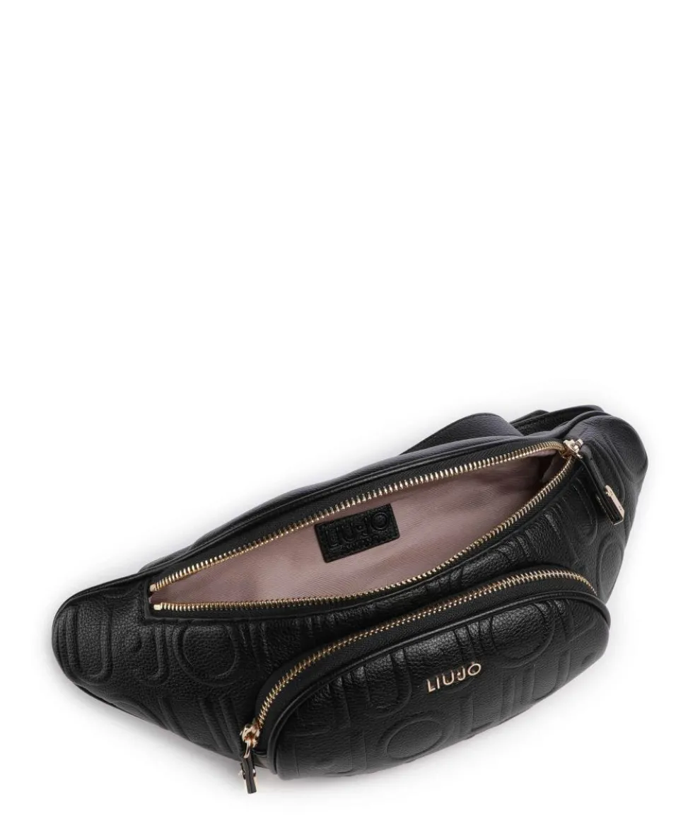 Manhattan M Gürteltasche Lederimitat schwarz