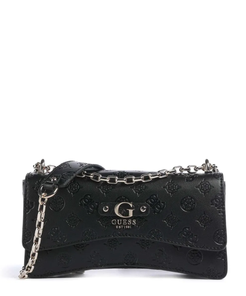 Gerty Peony Schultertasche Lederimitat schwarz