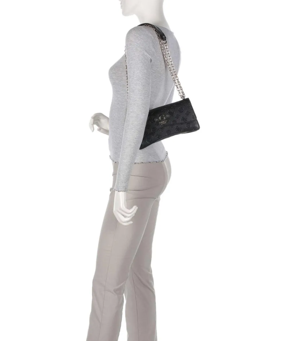 Gerty Peony Schultertasche Lederimitat schwarz