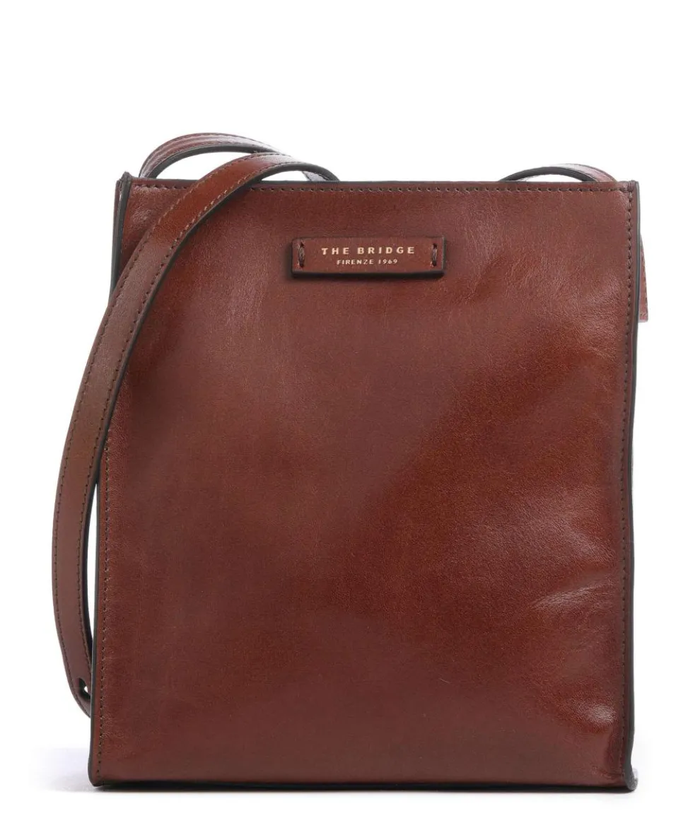 Mirra Umhängetasche fein genarbtes Rindsleder braun