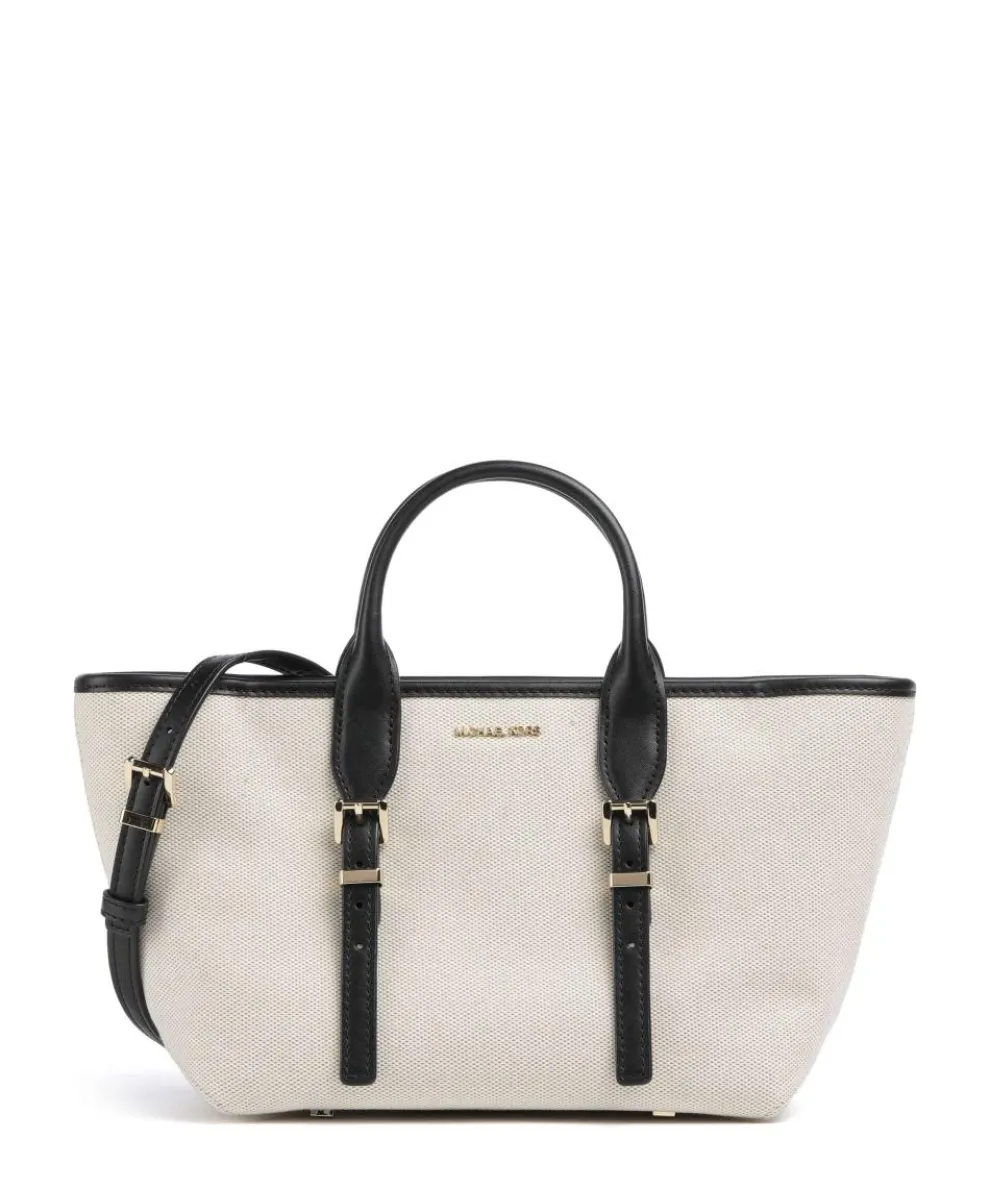 Moore Handtasche Canvas beige/schwarz