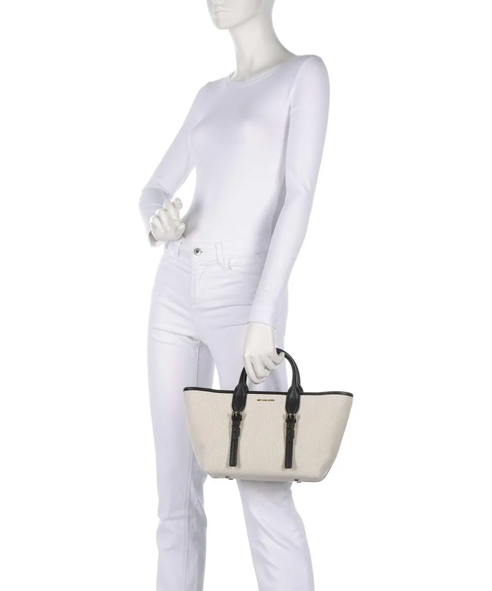 Moore Handtasche Canvas beige/schwarz