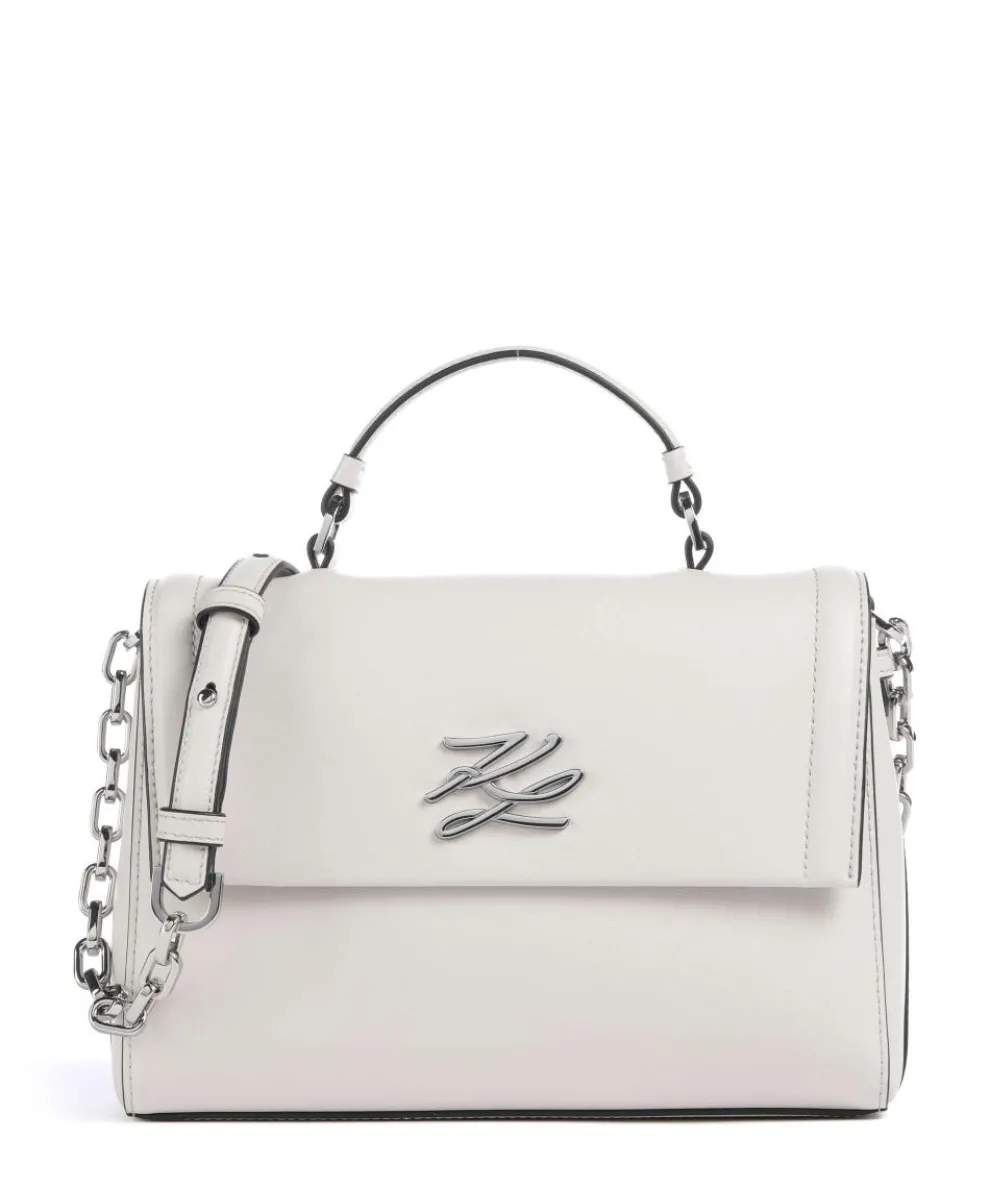 K/Autograph Umhängetasche fein genarbtes Rindsleder elfenbein