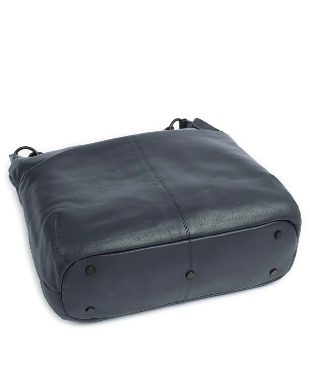 4Seasons Elisa Schultertasche fein genarbtes Leder navy