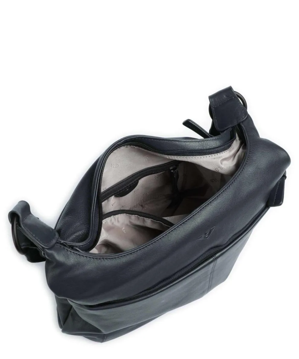 4Seasons Elisa Schultertasche fein genarbtes Leder navy