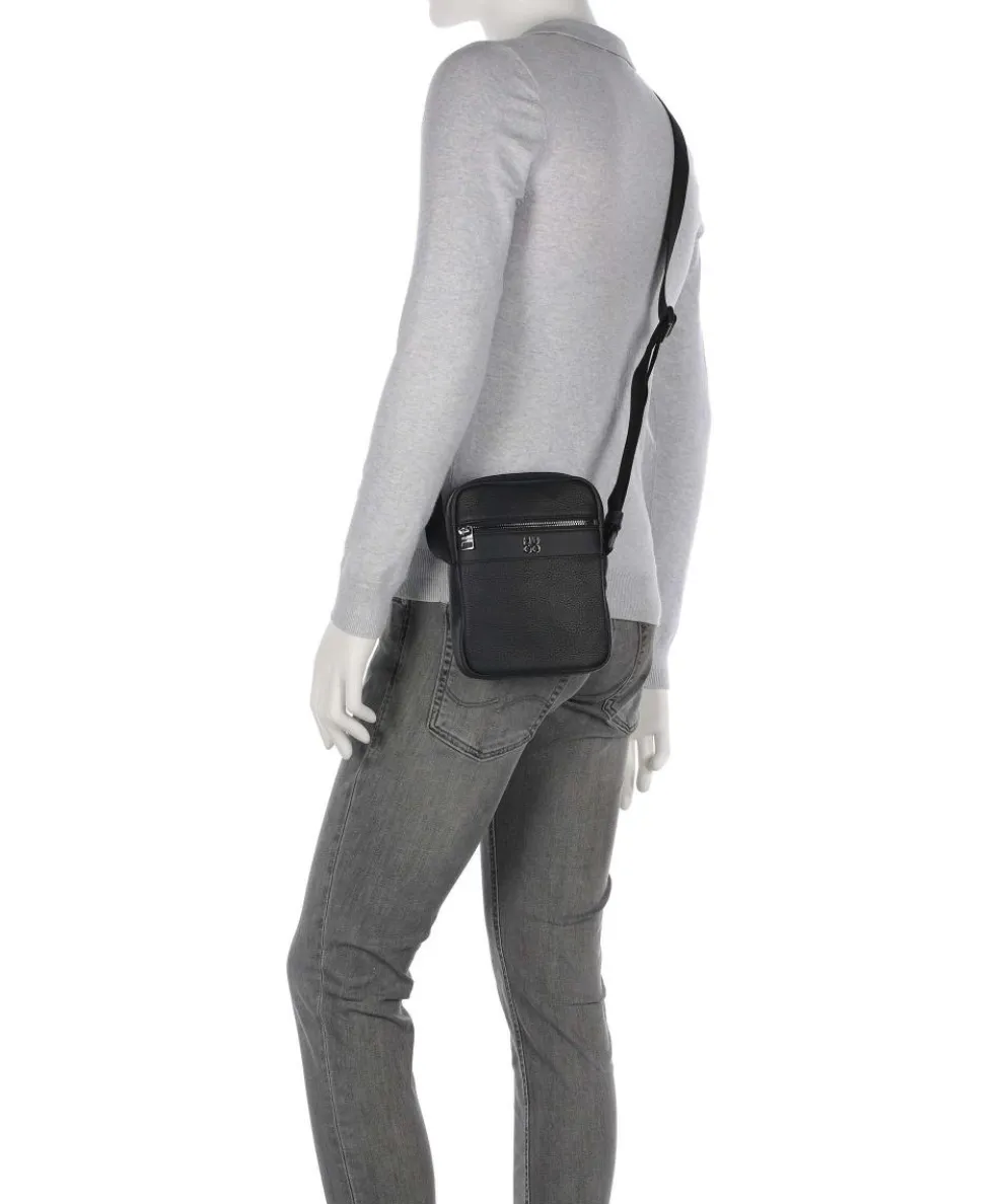 Quantic Umhängetasche Lederimitat schwarz