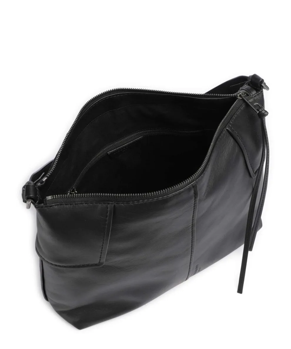 Mila Tokyo Sheep M Beuteltasche Schafsleder schwarz