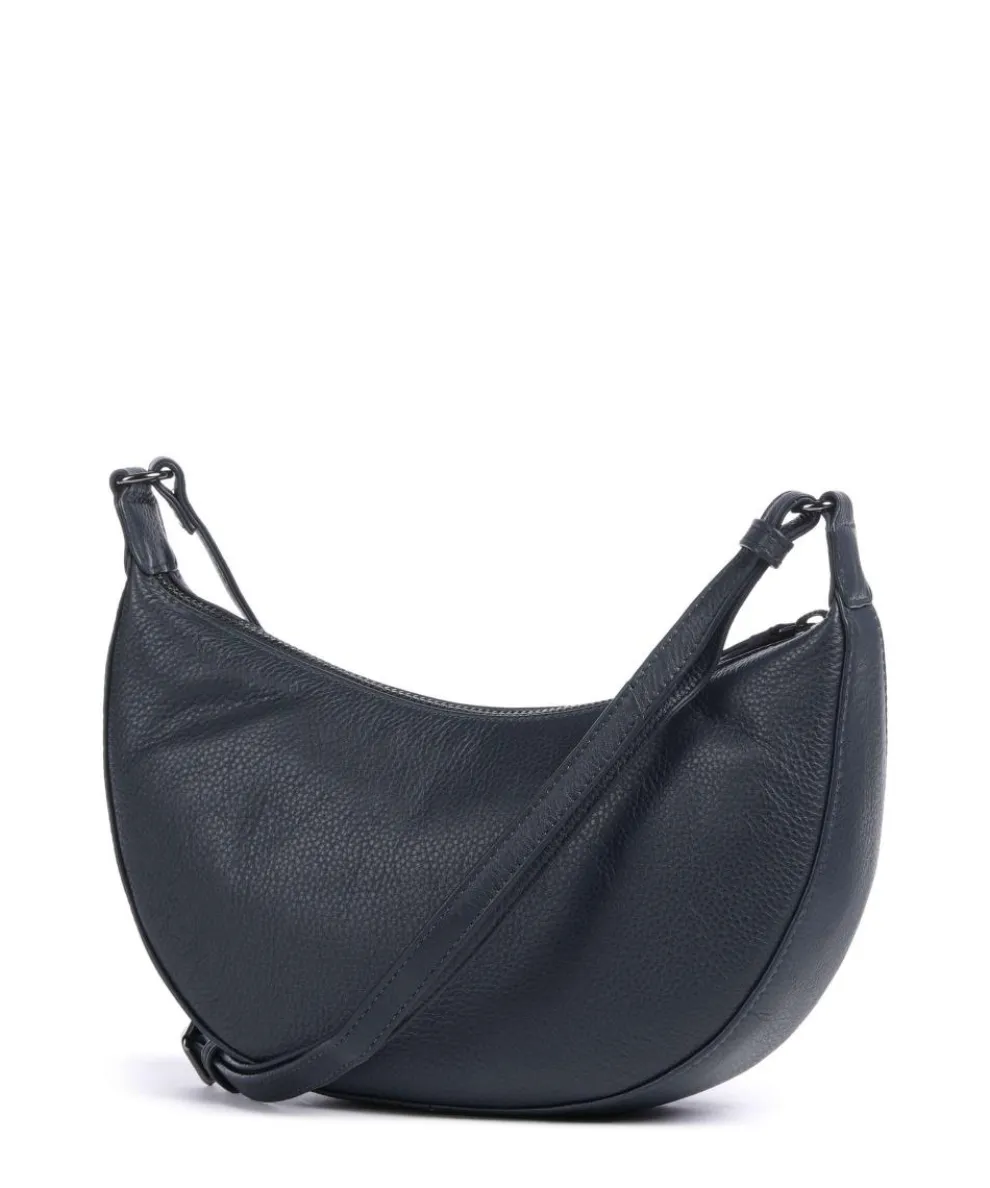 Faye Umhängetasche genarbtes Rindsleder navy