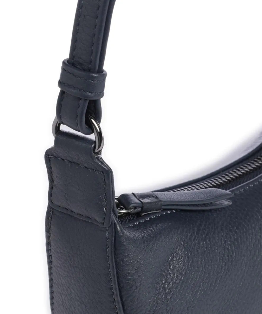 Faye Umhängetasche genarbtes Rindsleder navy