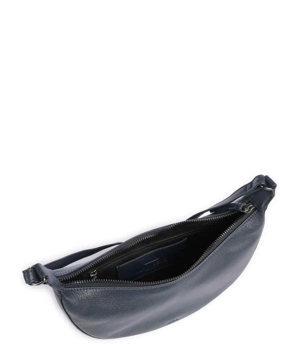 Faye Umhängetasche genarbtes Rindsleder navy