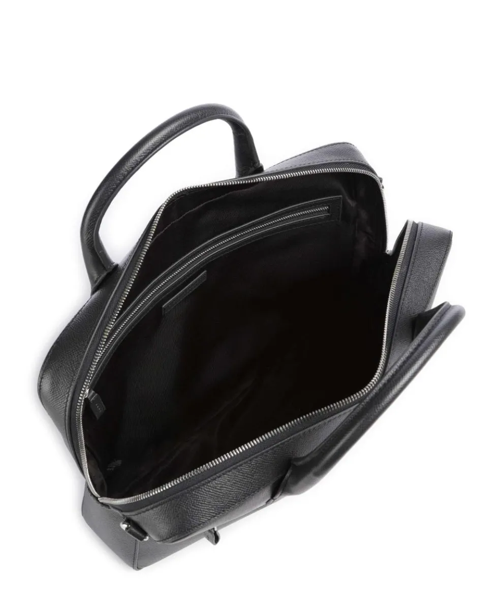 Beckholmen Aktentasche 14″ genarbtes Rindsleder navy