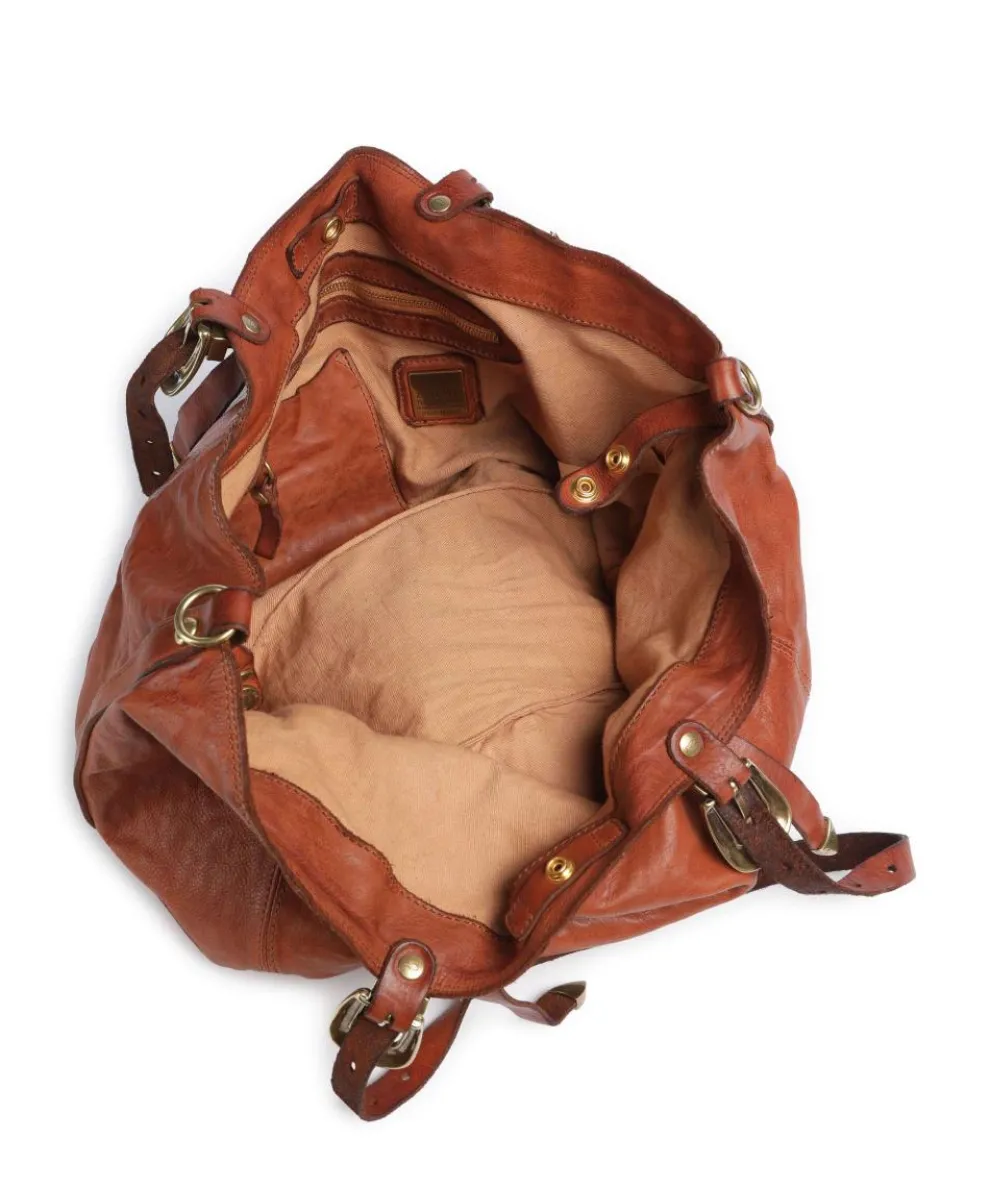 Shopper fein genarbtes Rindsleder cognac