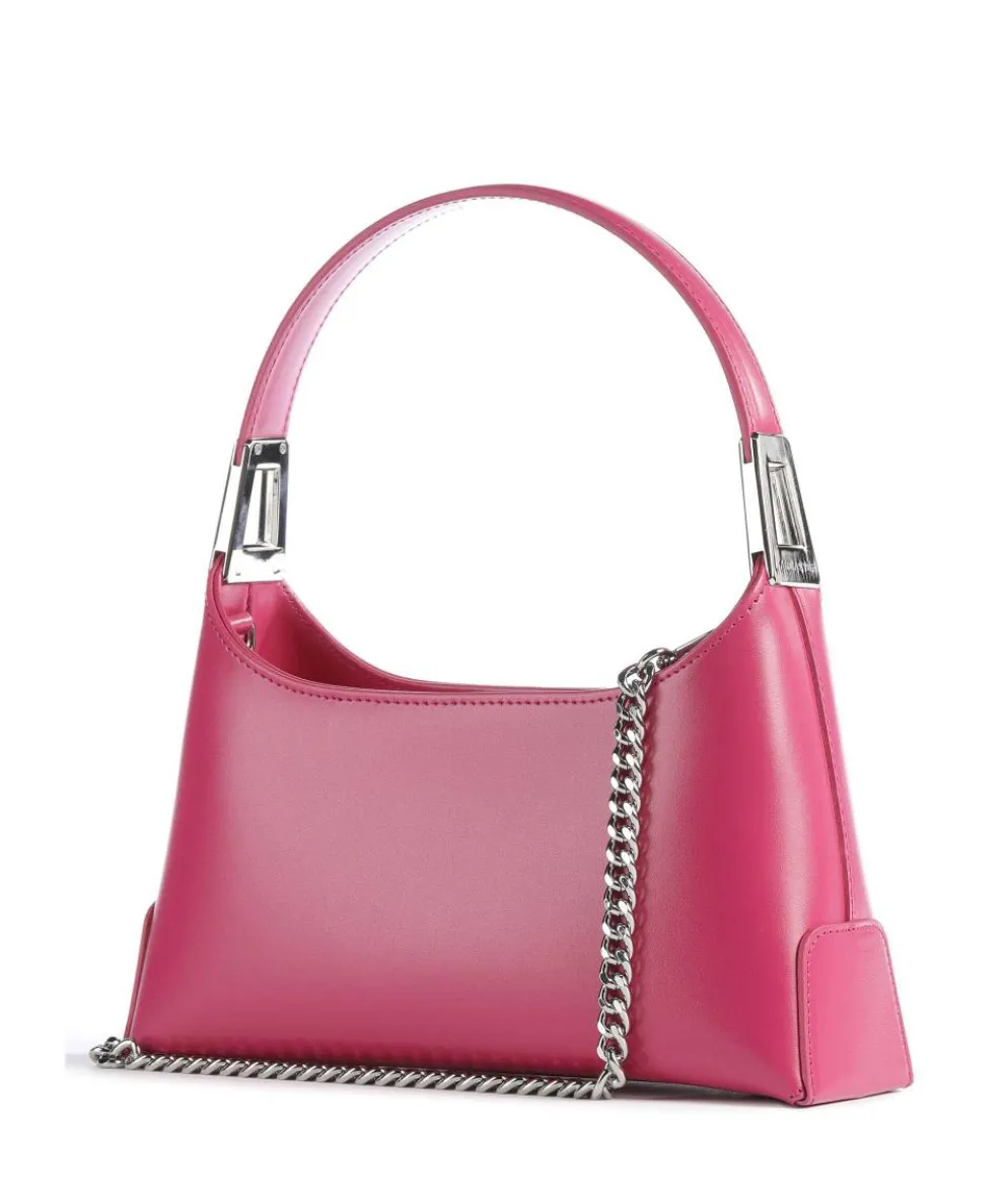 Suave Ace Schultertasche glattes Rindsleder pink