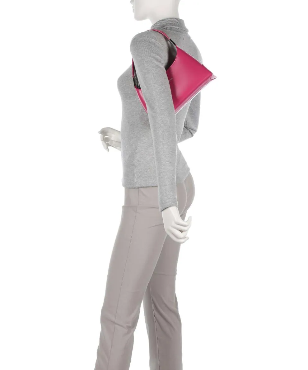 Suave Ace Schultertasche glattes Rindsleder pink