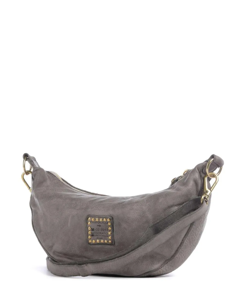 Umhängetasche fein genarbtes Rindsleder grau