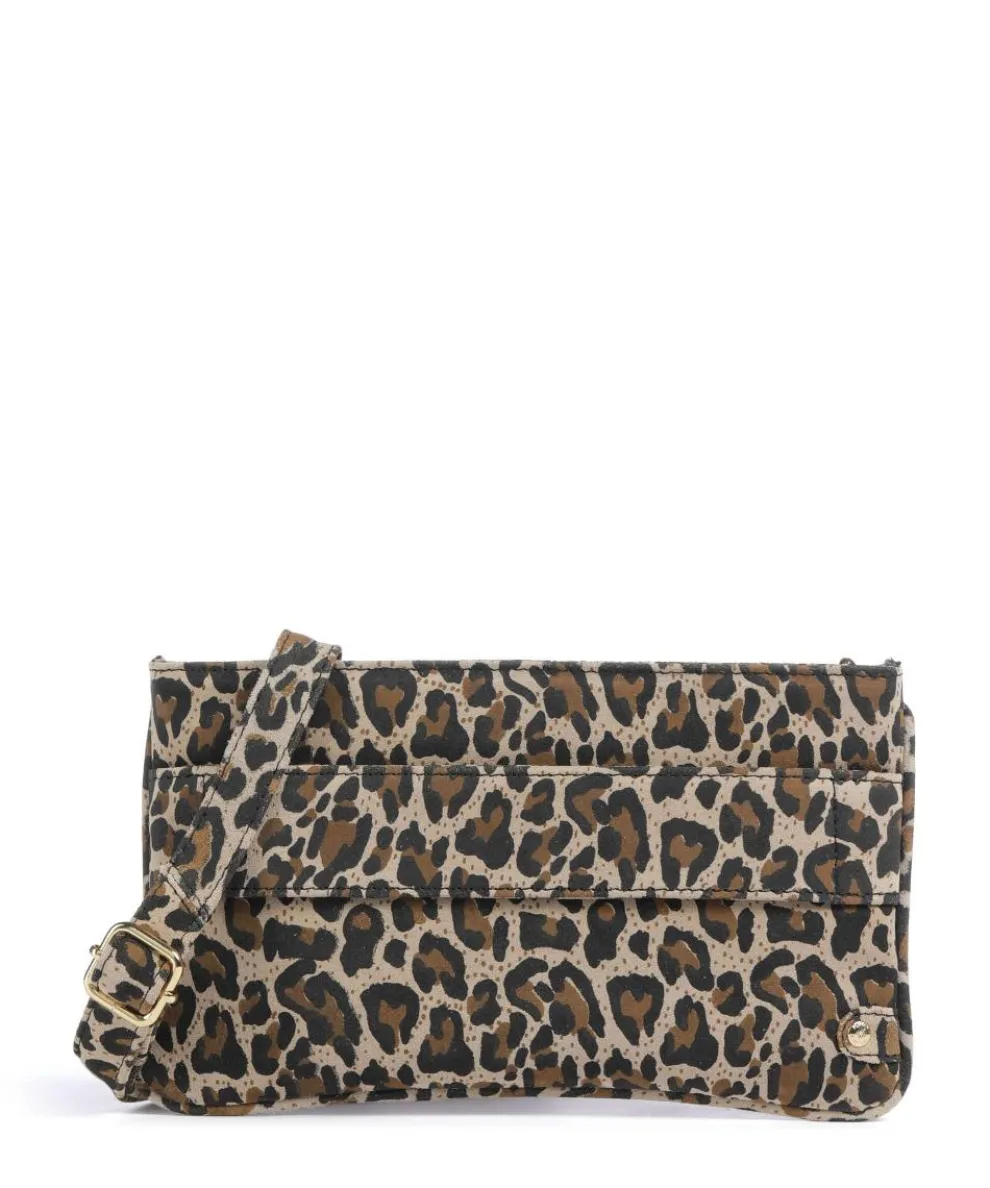 Fashion Favourites Umhängetasche genarbtes Rindsleder braun