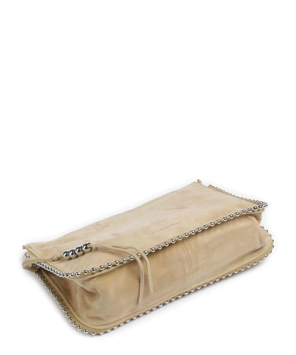 All About Beads Schultertasche aufgerautes Leder sand