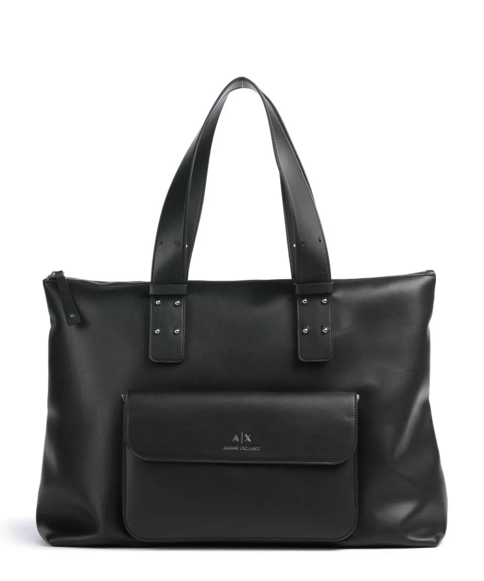 Rachel Shopper Lederimitat schwarz