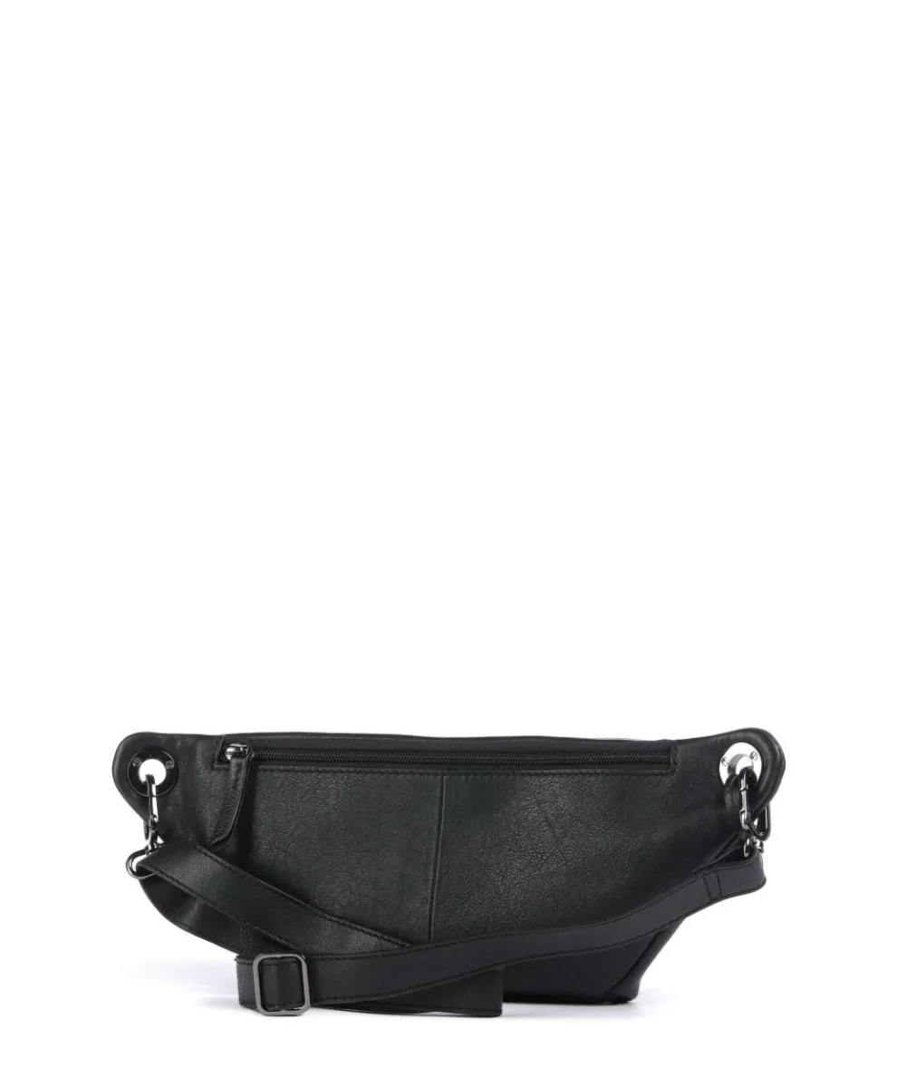 Radiant Raeven Gürteltasche genarbtes Rindsleder schwarz