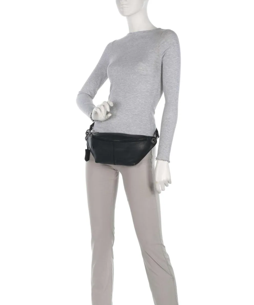 Radiant Raeven Gürteltasche genarbtes Rindsleder schwarz