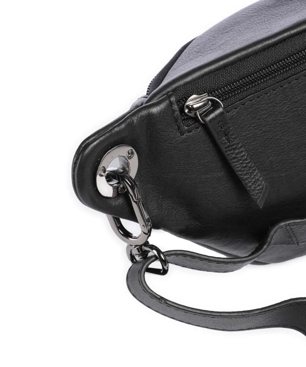 Radiant Raeven Gürteltasche genarbtes Rindsleder schwarz