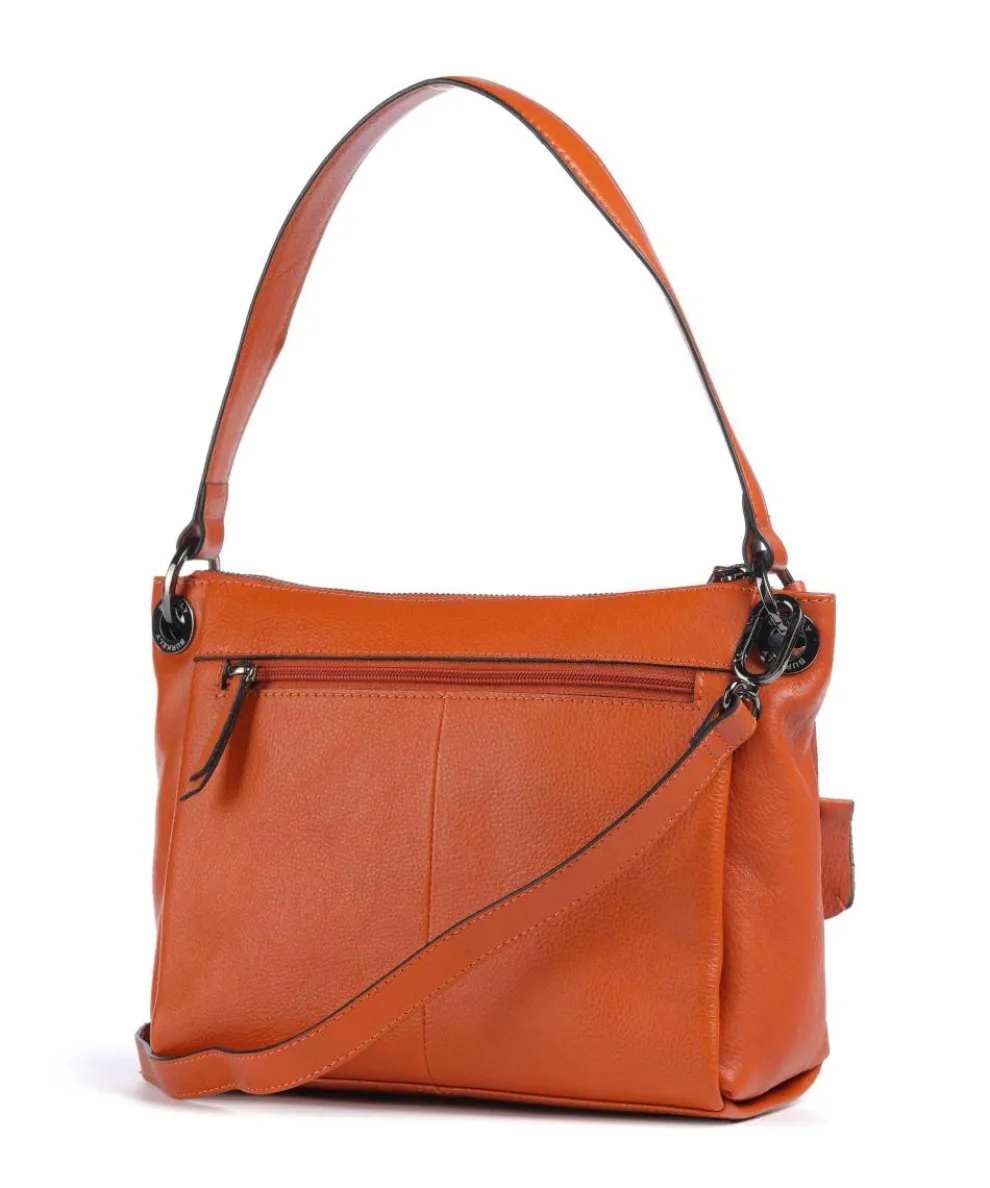Radiant Raeven Schultertasche genarbtes Rindsleder orange