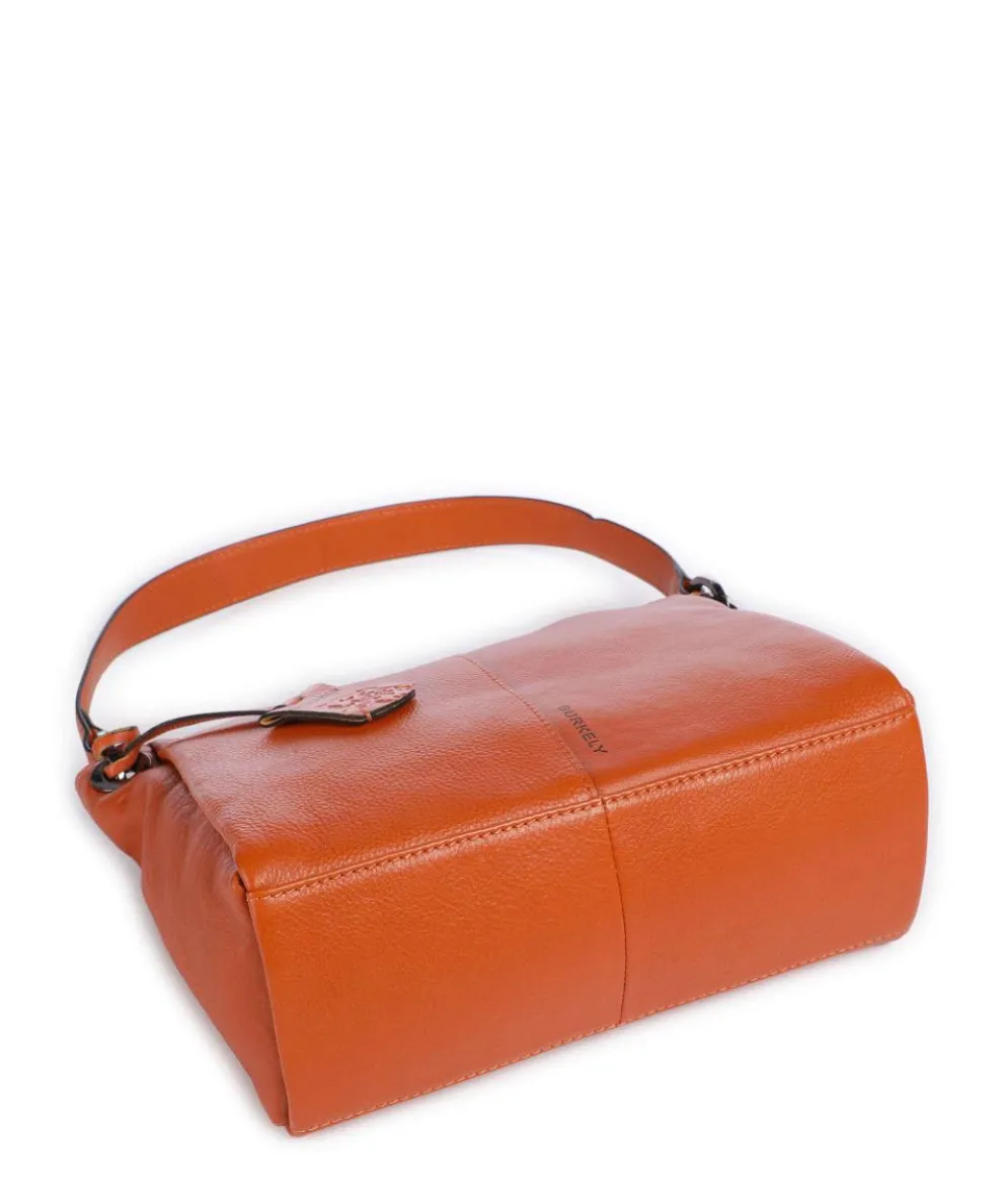 Radiant Raeven Schultertasche genarbtes Rindsleder orange