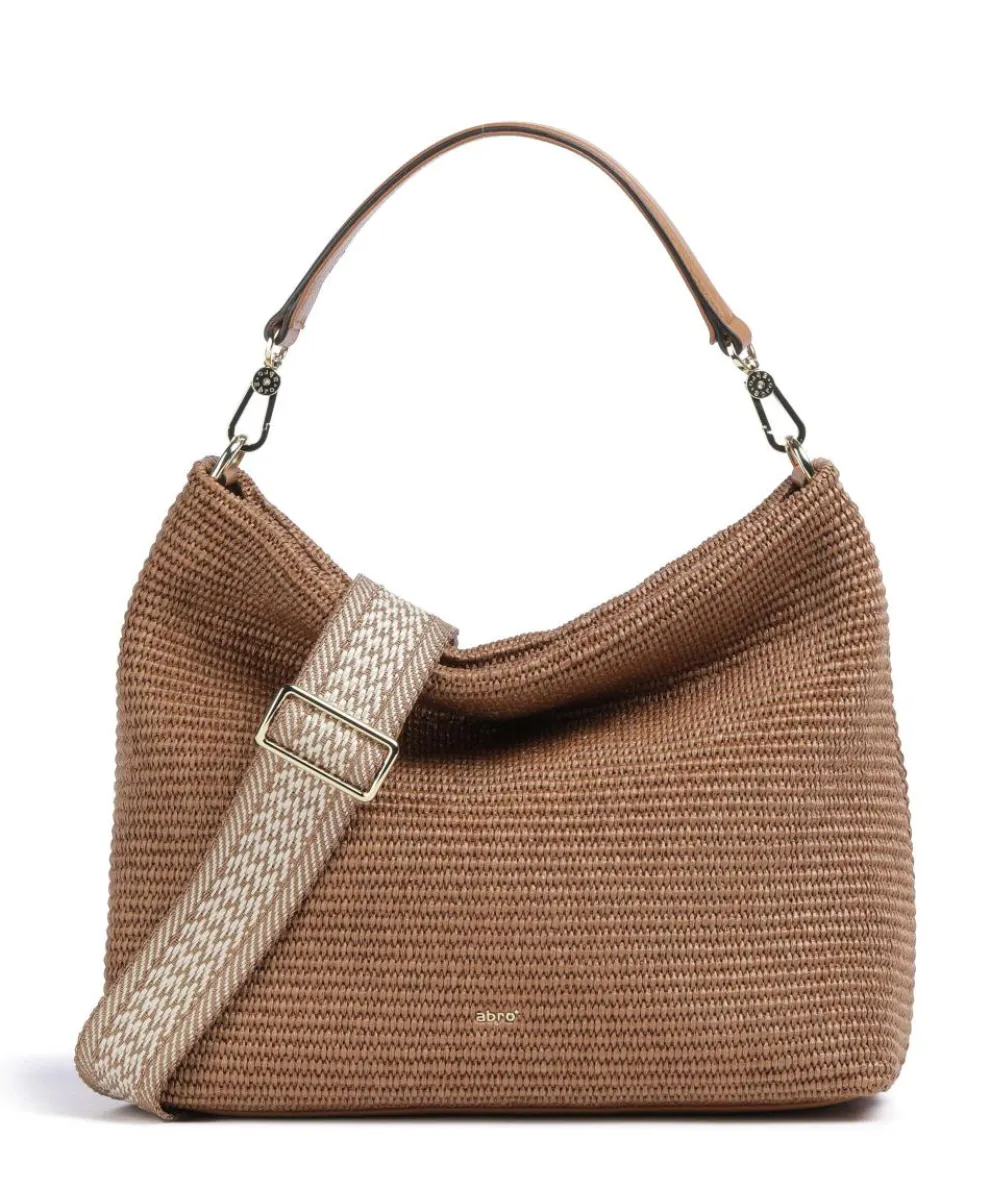 Raffia Kaia Beuteltasche Bast braun