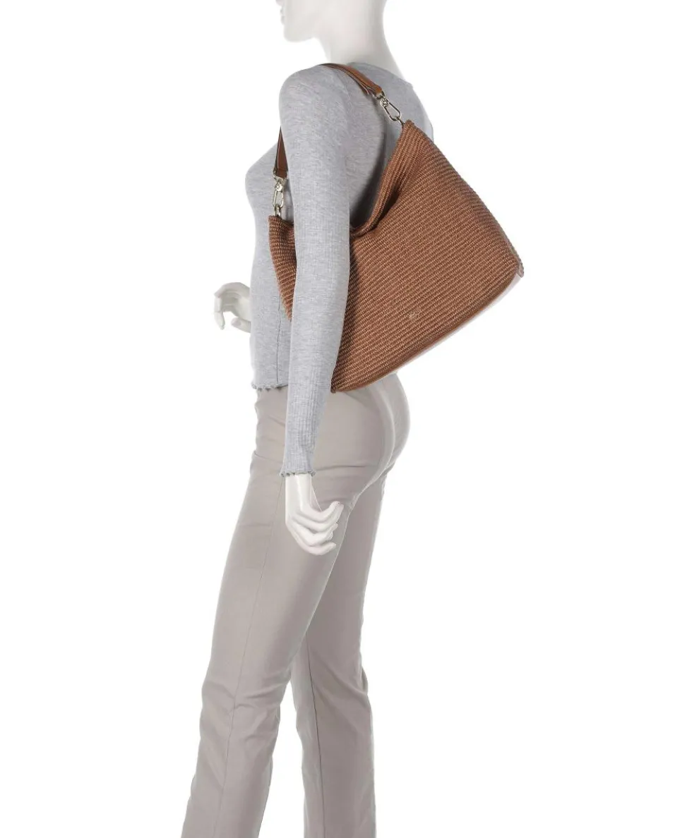 Raffia Kaia Beuteltasche Bast braun