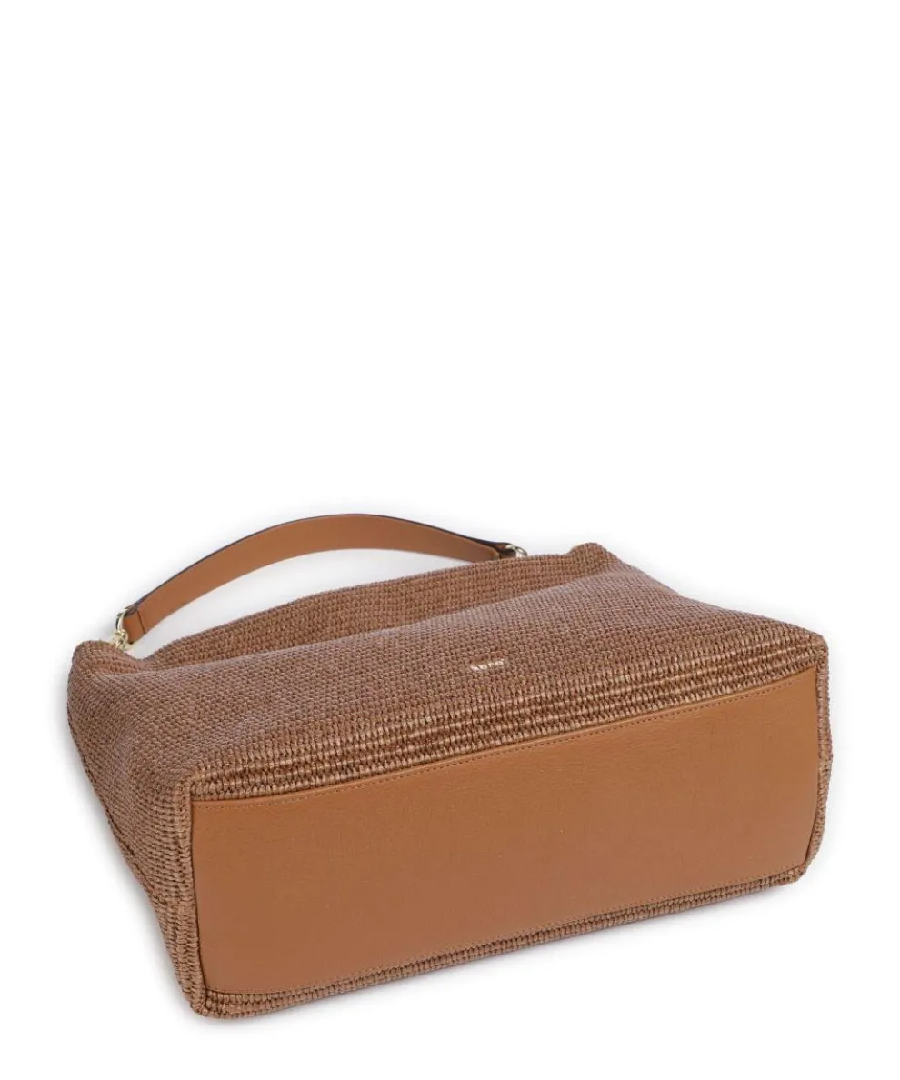 Raffia Kaia Beuteltasche Bast braun