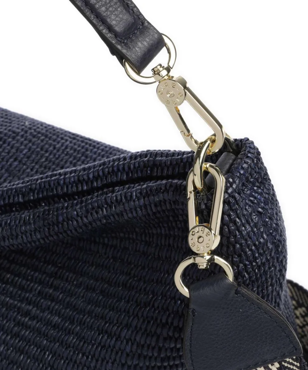 Raffia Kaia Beuteltasche Bast navy