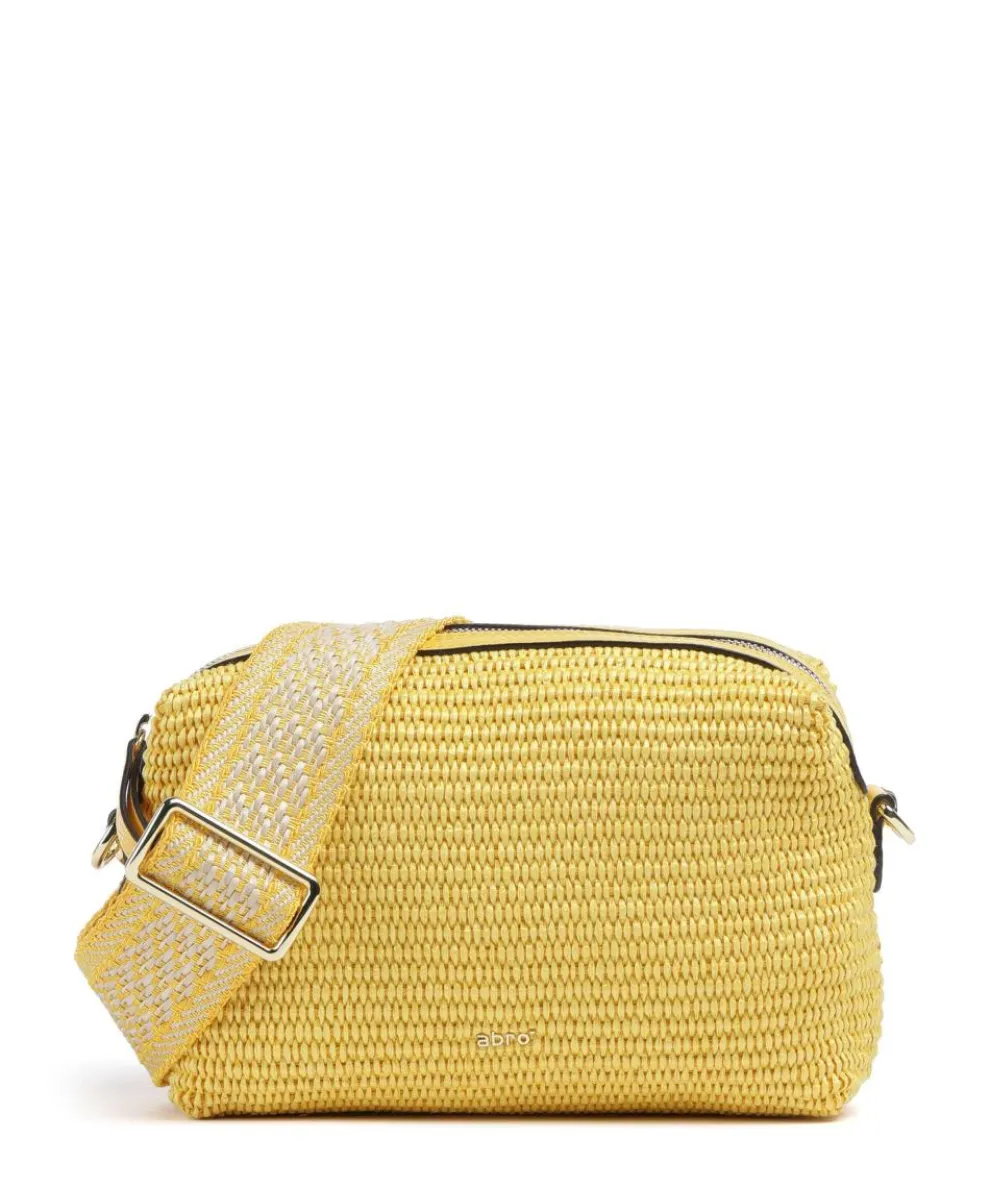 Raffia Kaia Umhängetasche Bast gelb